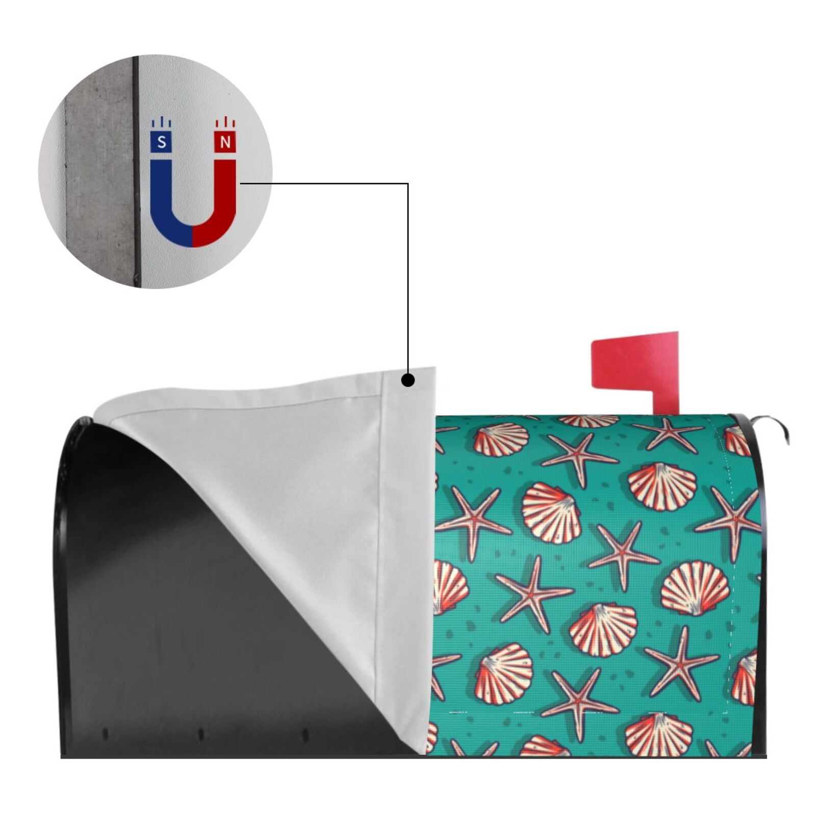 Kdxio Magnetic Mailbox Cover 21x18 in Mailbox Cover Outdoor Decoration Holiday Mailbox Covers for Home Garden Yard-21x18 in