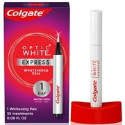Colgate Optic White Express Teeth Whitening Pen, Colgate Whitening Pen with 35 Treatments, 0.08 oz Pen