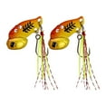 thumbnail image 2 of stanreset 2 Pcs Appâts de Pêche Légers Appâts Métal Portables Pratiques Rangement Facile Large Application Leurre Mer Extérieur Ménager Or, 2 of 7