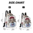 thumbnail image 2 of FORMRS Mini Backpack Purse for Women Quilted Travel Daypack Casual Shoulder Bag, Gray Cute Dog Artist, 2 of 7