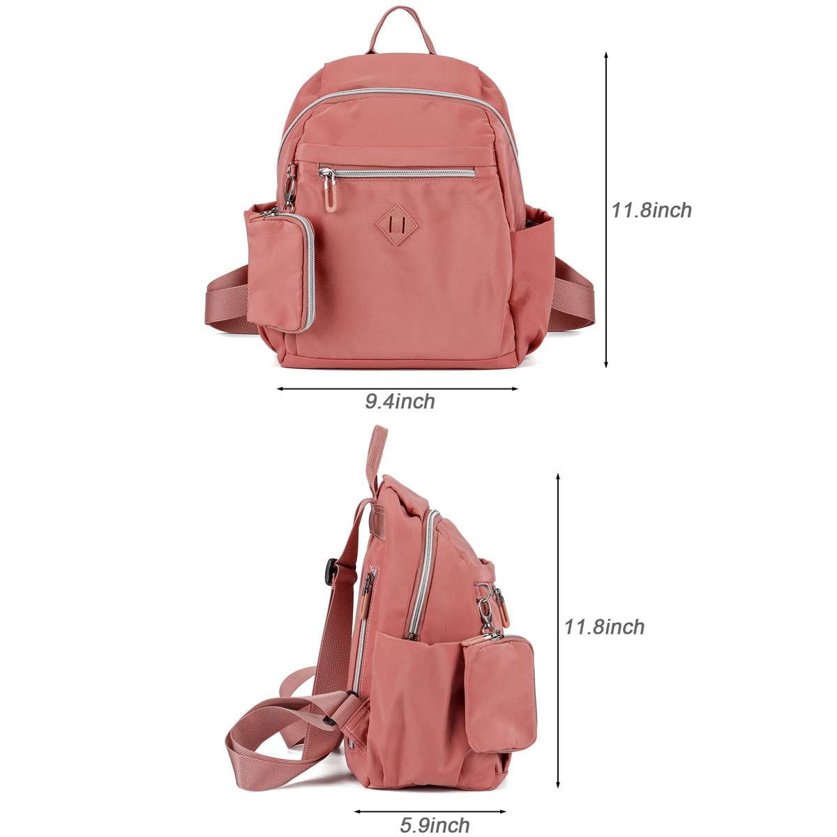 Spencer Waterproof Nylon Travel Backpack for Women Casual 