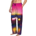 thumbnail image 6 of Disketp Neon Cassette Tape Men's Pajama Pants - Ultra Soft Fleece Sleep and Lounge Pants (Size: S-XXL)-, 6 of 6