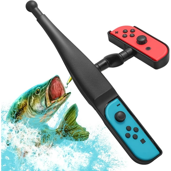 Fishing Rod for  Switch, Fishing Game Accessories Compatible with Switch Legendary Fishing -  Switch Standard Edition and Bass Pro Shops: The Strike Championship Edition