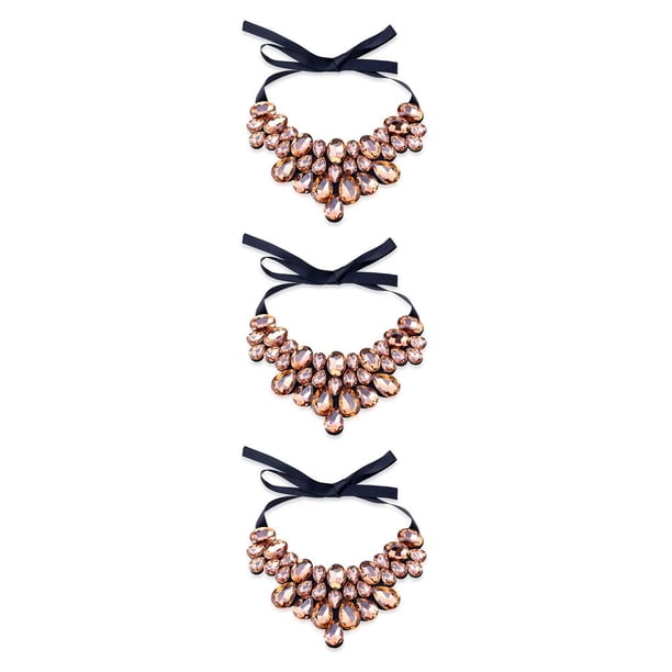 Qarigey Collar de mujer, gargantillas elegantes con estilo, colgantes, Gargantilla para niñas, adorno para el cuello, collares con babero Type7 NO7
