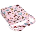 thumbnail image 1 of Asiento elevador extraíble y lavable con correas para silla de comedor infantil (rosa), 1 of 5