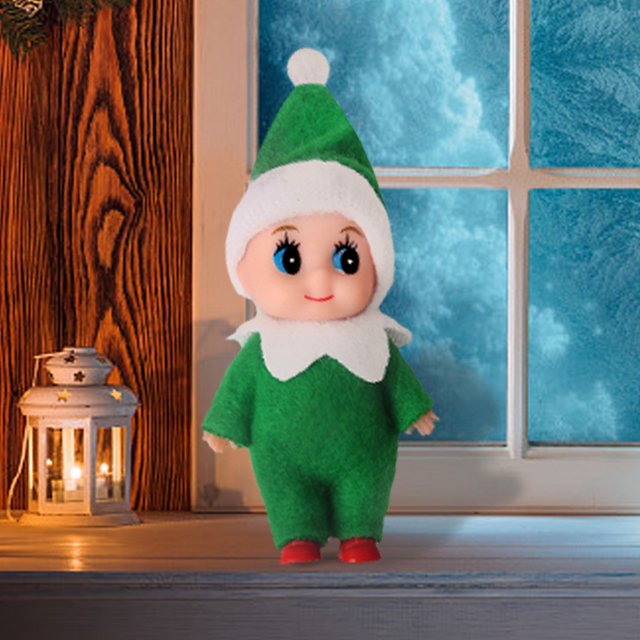 Muñecos de duendes para bebés de Navidad Mini muñeco de elfo de fieltro de PVC para decoración de fiesta en casa Ndcxsfigh libre de BPA