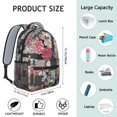 thumbnail image 6 of Pioneer Flower Backpack for School,Cute School Bag,Schoolbag with Adjustable Shoulder Straps & Padded Back,15.3"x11"x6.7", 6 of 6