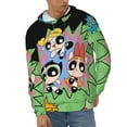 thumbnail image 2 of The Powerpuff Girls Mens Active Sweatshirts Cozy Hoodie 3d Graphic Sweater Casual Winter Clothes Tops Coat Medium, 2 of 7