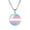 10, variant on Colorful Pendant Necklace for Women Stainless Steel Friendship Gay Pride Accessories Lgbt Circle Rainbow Jewelry Type 4