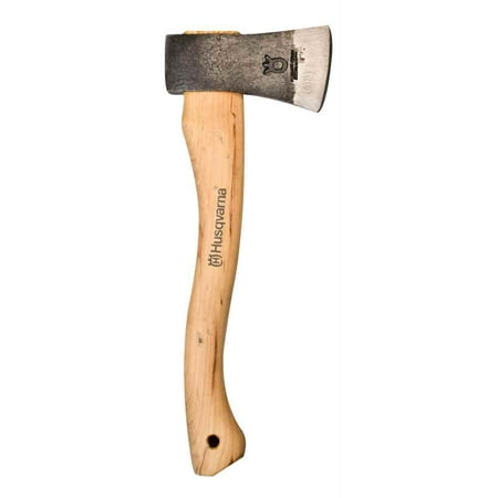 Husqvarna 13" Curved Wooden Hatchet w/ Leather Edge Cover / 576926401, 502640201, 502640201, 505694507