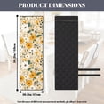 thumbnail image 4 of TSOVTHRID Floral White Yellow Print Quilted Dining Chair Slipcovers Stretchy Comfy Chair Seat Covers Washable Removable Seat Cushion Covers with Detachable Strap, Set of 1, 4 of 7