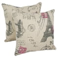 thumbnail image 1 of Blazing Needles 18-inch Corded Throw Pillows with Inserts (Set of 2), 1 of 1