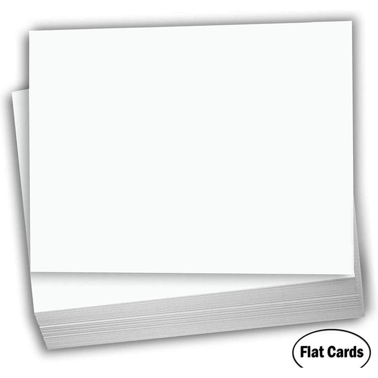 8.5 x 5.5 Thank You Cards (Perforated) - White Cardstock - OL247KW