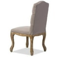 thumbnail image 4 of Baxton Studio Hudson Chaise de Salle à Manger Rustique de Style Campagnard Français pour Chalet, Beige (Ensemble de 1), 4 of 7