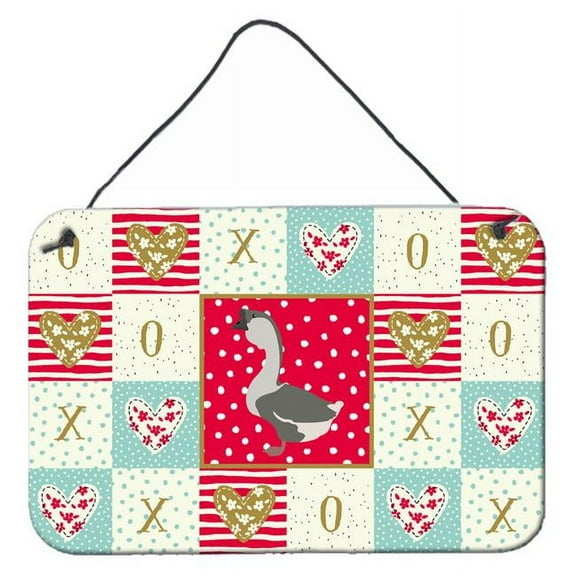 Caroline's Treasures CK5326DS812 African Goose Love Wall or Door Hanging Prints, 8x12, multicolor