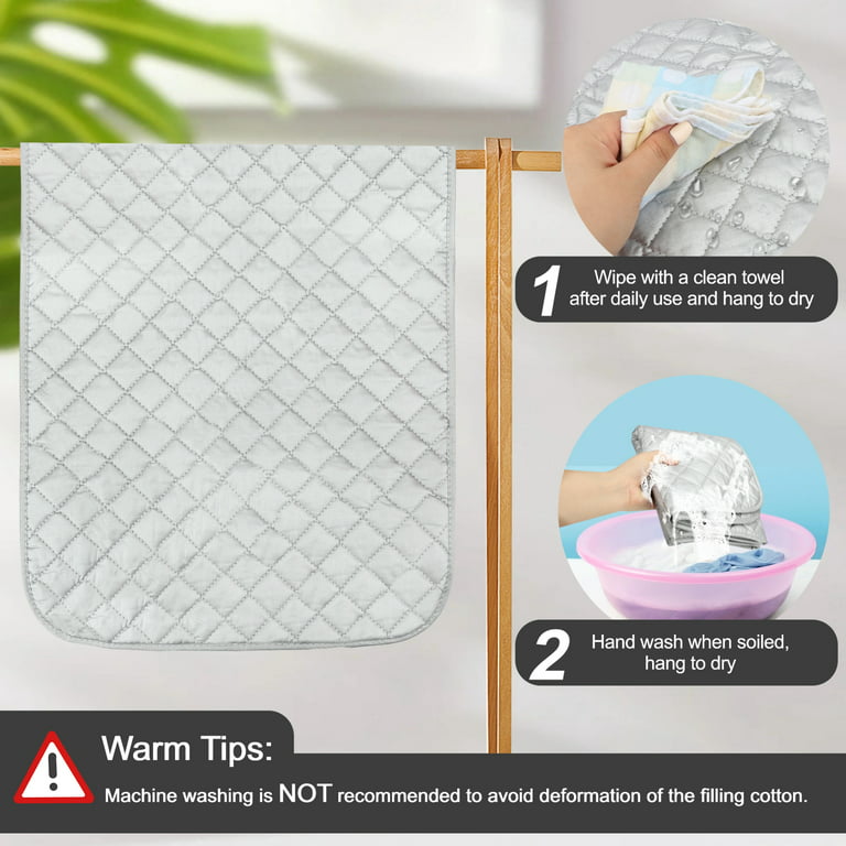 TSV Laundry Ironing Mat, 32x18 Portable Ironing Blanket, Heat Resistant  Iron Board Alternative Pad 
