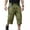 #020 Light Green-A50712, variant on Nestiefly Men Shorts Stretch Cargo Below Knee 3/4 Sportswear Beach Long Shorts Wide Leg Elastic Waist Plus Size Athletic Capri Pants with 7 Pockets Black XL