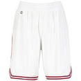 thumbnail image 7 of Holloway Sportswear XL Womens RETRO BASKETBALL SHORTS White/Scarlet 224377, 7 of 7
