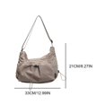 thumbnail image 2 of Bolso Hombro Fruncido Gran Capacidad para Mujeres Compras Viajes, 2 of 9