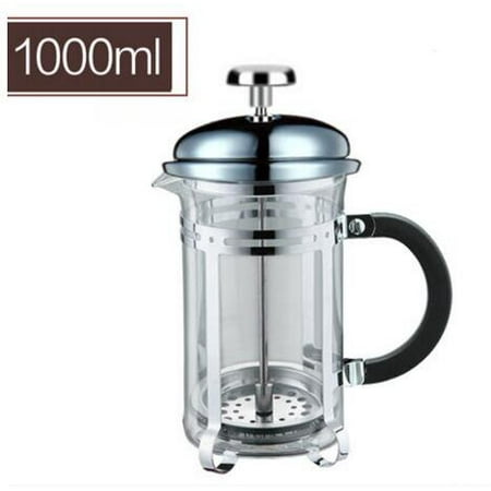 

French Press Maker - 3 Size 350ml / 600ml / 1000ml -304 Grade Stainless Steel - Heat Resistant Glass Triple Filter Coffee Pot