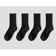 thumbnail image 1 of Men's long socks black tube medium length autumn and winter fashion high-end solid color cotton socksblack, 1 of 5