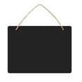 thumbnail image 2 of Wooden Hanging Blackboard Signs Message Chalk Board 23x17cm #4, 2 of 7
