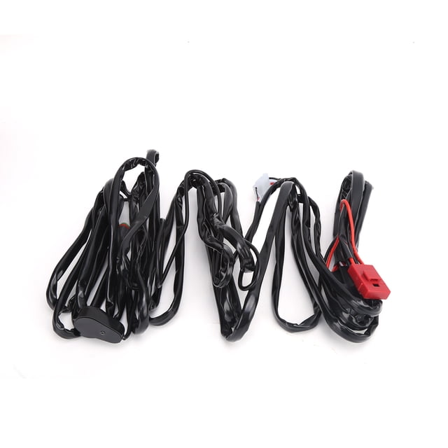 Arnés de cableado para focos LED de 9,8 pies, 12 V, 40 A, 1 a 2, con conector DT, IP67, impermeable, universal