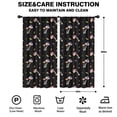 thumbnail image 2 of Blackout Kids Curtains,Colorful Mushroom Leaf Black Pattern Childrens Insulated Curtains Set Of 2,Bedroom Essentials,Toddler Room Decor 42"x84", 2 of 5