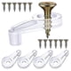 thumbnail image 1 of 100 Pack Glass Retainer Clips Kit Cabinet Glass Clips(transparent ), 1 of 5