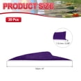 thumbnail image 2 of Uxcell Arrow Vanes, Turkey Feather Fletching Shield Cut Archery Fletch Right Wing Purple, 2 of 5