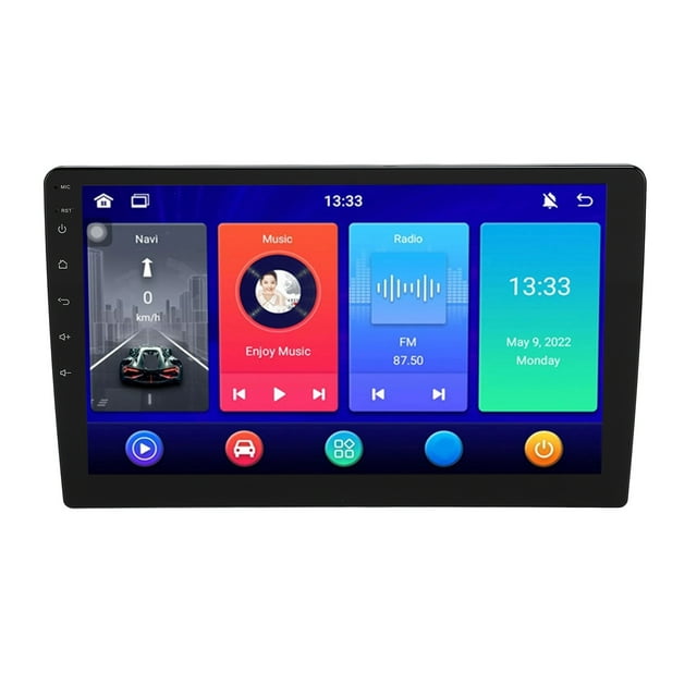 Touch Screen Car Stereo, Touch Screen Car Radio GPS AHD Backup Cam 10.1 Inch IPS Screen for Navigation