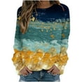 thumbnail image 2 of Sweats à Capuche Mode pour Femmes 2023 Col Rond Pull Imprimé Manches Longues Pull 50% de Réduction Costumes Halloween/noël, 2 of 4