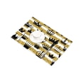 thumbnail image 4 of MKHERT Cute Crowns On Golden Glitter (Not Real) Lines and Stripes Placemats Table Mats for Dining Room Kitchen Table Decoration 12x18 inch,Set of 6, 4 of 4