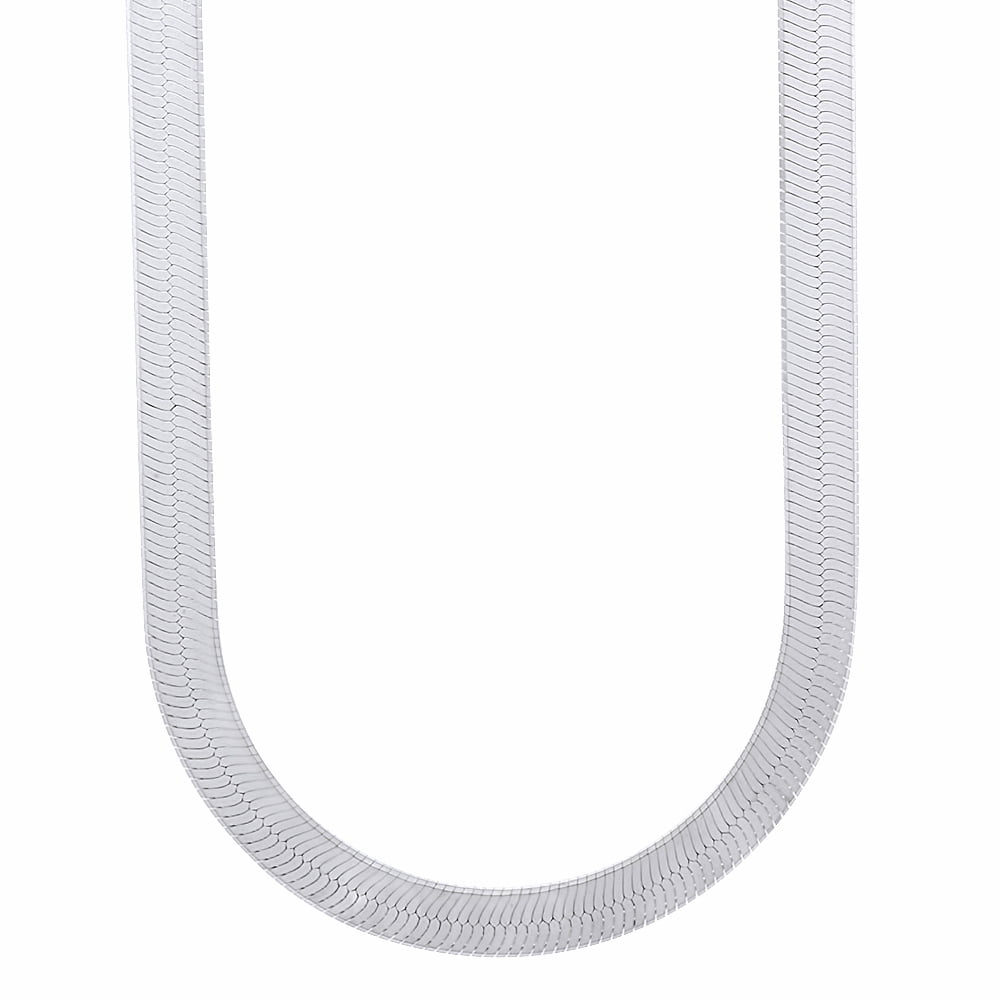 Flat Herringbone Chain Necklace + Gift 