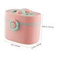 thumbnail image 5 of Baby Formula Dispenser, Formula Storage for Milk Powder,4.52x3.74x5.03" Portable Formula Dispenser Container with Scoop and Carry Handle for Travel Outdoor Activities for Baby Infant, 5 of 9