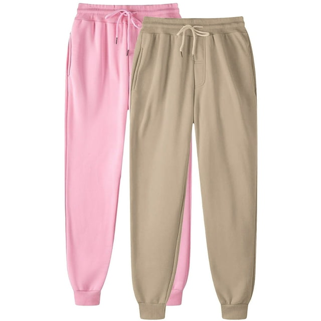 KIHOUT Clearance Womens 2PC Leisure Sports Pants Elastic High Waisted Drawstring Comfortable Loose Lounge Bound Feet Sweatpants Solid Color Trousers with Pocket