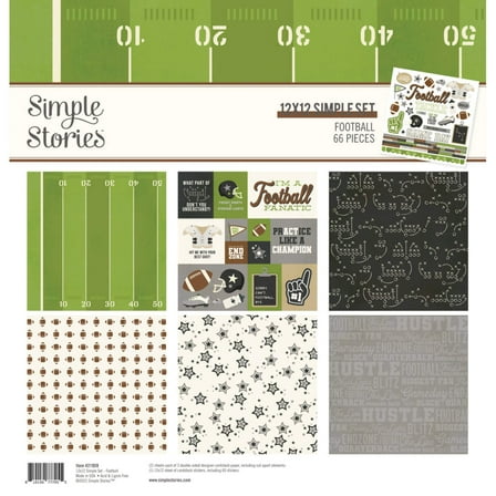 Simple Stories 12x12 Football Collection Kit