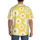 thumbnail image 3 of Balery Daisies Flowers Camisa Casual de Manga Corta con Botones para Hombre, Texturizada, Estilo Cubano, para Playa, Verano-Medium, 3 of 5