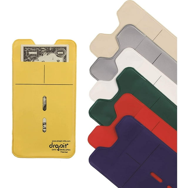 Enveloppe de Coffre-Fort Dropit Réutilisable pour le Dépôt Sécuritaire de Devises et d'Argent, Organiser les Coupons, les Devises et Autres Documents (Ensemble, 100)