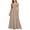 Coffee, variant on Summer Dresses for Women Elegant Trendy Scoop Neck Sleeveless Striped Maxi Dress, Casual Smock Back A-Line Dress