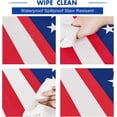 thumbnail image 4 of 4th of July Tablecloth Independence Day Patriotic Table cloth Rectangle - Waterproof Spill-proof Stain Resistant American Flag Patterned Decoration for Holiday Indoor and Outdoor, 60 x 102 Inch, 4 of 5