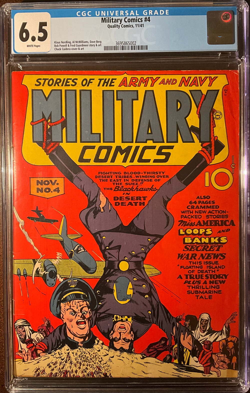Cover of Military Comics #4