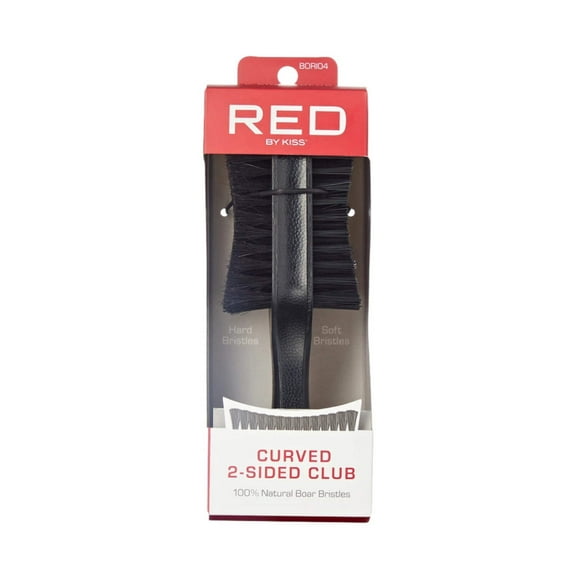 Red by Kiss Curved 2-Sided Club Boar Bristle Brush | Dual Wave Styling