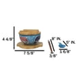 thumbnail image 3 of Blue And Red Koi Fishes Donburi Ramen Bowl With Lid Trivet Spoon Chopsticks Set, 3 of 9
