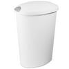 Sterilite 52-Quart Ultra Touch-Top Wastebasket, White