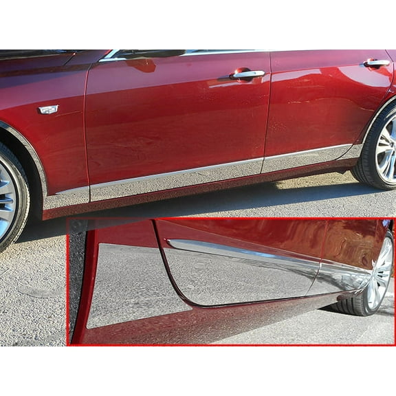 Stainless Steel Rocker Panel Trim 8Pc Fits 2016-2020 Cadillac CT6 TH56230 QAA