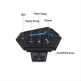 thumbnail image 2 of Auriculares Inalámbricos Bluetooth para Casco de Motocicleta, Manos , Reproductor de Música Estéreo Resistente Al Agua., 2 of 7
