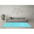thumbnail image 3 of Ahgly Company Indoor Rectangle Solid Light Blue Modern Area Rugs, 7' x 10', 3 of 4