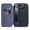 Blue, variant on for iPhone 12 Pro / 12 Wallet Case, Compatible with MagSafe, Support Wireless Charging, Slim Fit Premium PU Leather Flip Folio Cover with Card Slots Case Wallet for iPhone 12 Pro / 12 - Black