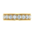 thumbnail image 3 of 1 Carat Diamond Wedding Band Ring in 14K Yellow Gold (Ring Size 7.5) - IGI Certified (SI1-SI2 Clarity), 3 of 5